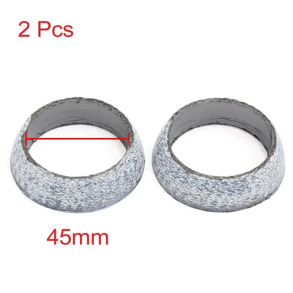 UXCELL Bil 60 mm innerdiameter grafit avgasrör ändrör fläns munkpackning ljuddämpare tätningsring