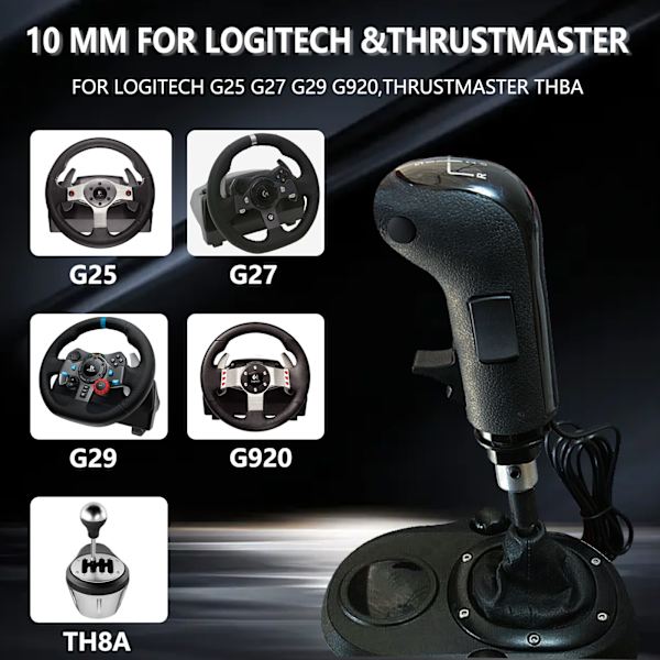 USB växlingsratt för Logitech G923 G29 G27 G25 TH8A för ETS2&ATS Euro Truck High Low Gear Simulator Shifter-simulatorer-