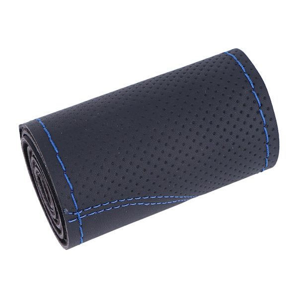 (Blå linje) Gör-det-själv cover Universal 38cm cover för ratt Andas och halkfri case Blue Line