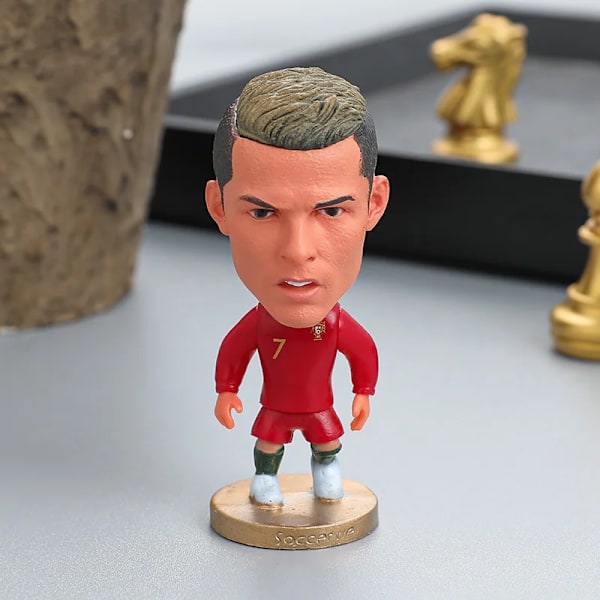 6,5 cm Fotbollsstjärna C.Ronaldo Figurmodell Bildekorationer PVC-samling Docka Fotbollsspelare Figurer Souvenirer Leksaker Presenter till fans Neymar10