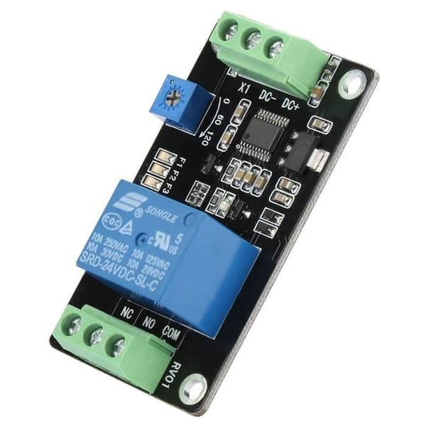 Tidsforsinkelsesrelæ Selvlåsende On Off Switch 555 Timer DC 24V