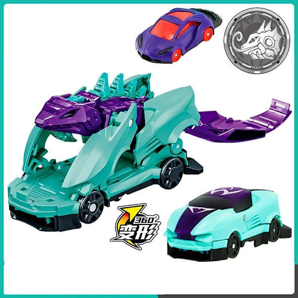 Screechers Wild Deformation Car Transformers Toy Screech Capture Wafer 360 Boys Actionfigurer för barn Barn Presenter B4 No box