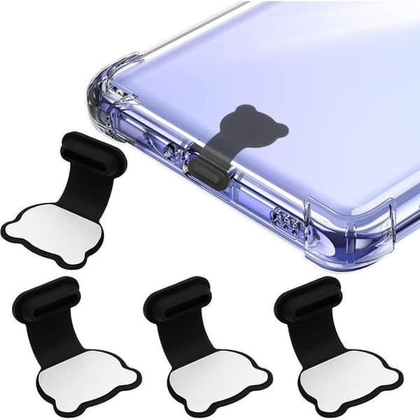 USB-C Dammskydd - Ulisem - 3-pack - Silikon - Björnform