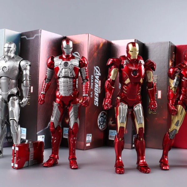 ZD Toys Iron Man Series Joint Movable MK1 MK2 MK3 MK4 MK5 MK6 MK7 MK42 MK43 MK50 Film Action Figur 7 Inches Mark Dolls ZD MK42