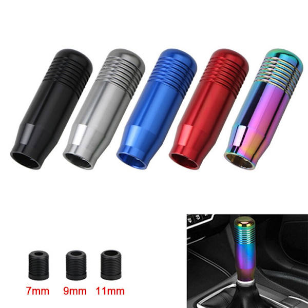 Snygg universal aluminium manuell växelspaksknopp manuell växellåda Växelspaksspaksreglage 8,5 cm-färgad Colorful