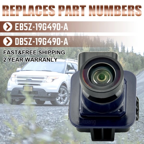 Bil EB5Z-19G490-A Back Assist Backkamera Backup Aid Parkeringskamera för Ford Explorer 2011-2015 EB5Z19G490A