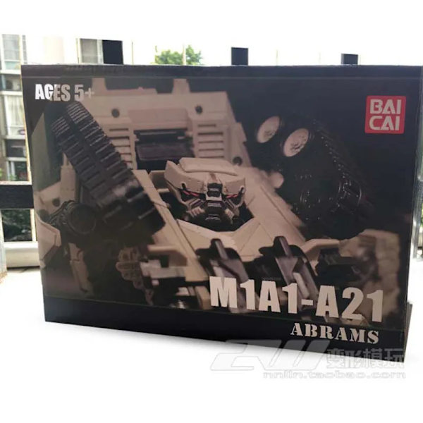 A21B Transformation Action Figur Leksak Mästerverk Bråk Film Modell KO 25cm Deformation Bil Robot Docka Present för barn Tank with box