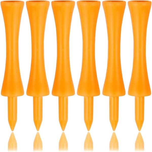 100-pack rosa 70 mm golfpeg i plast