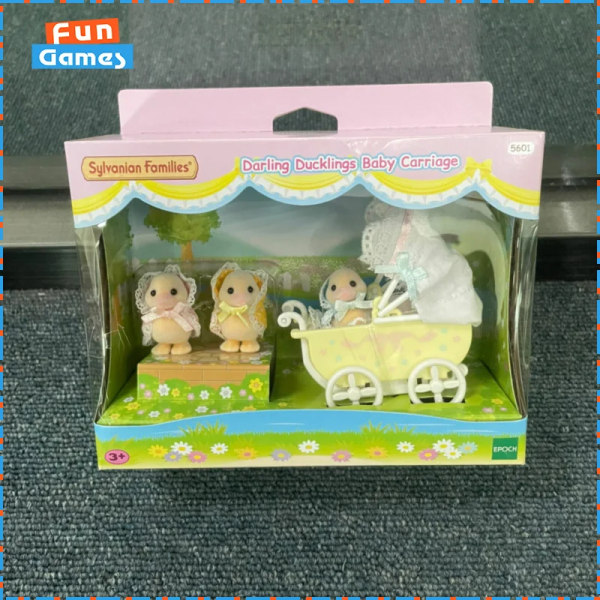 Sylvanian Familjer Anime Tjejfigurer söta plyschar Dagisserie Pvc Rumsdekoration Julklapp till barnleksaker C with box