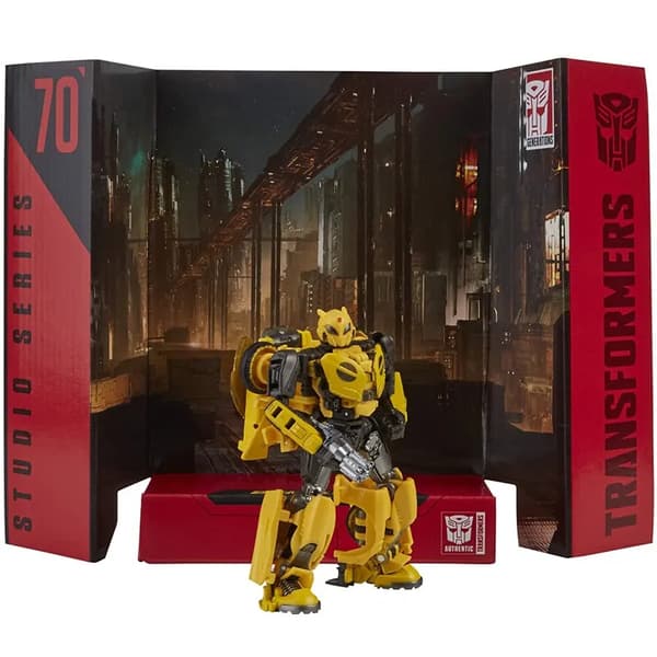 4,5-tommers Hasbro Transformers Leker Studio Series Transformers: 70 Bumblebee Action Figur Samlingsmodell
