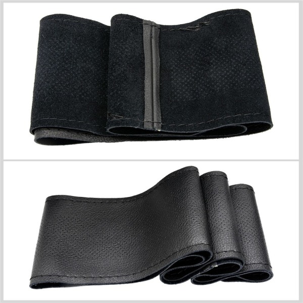 (Blå 38cm)36/38cm Cover Handsytt äkta läder Andas Autoskydd Bilinredning Blue 38cm