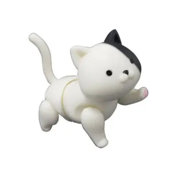 6 cm ny Original docka 7 leder Kattdocka leksak Kan äta fisk katt Lovely Pet shop djur actionfigur små dockleksaker u