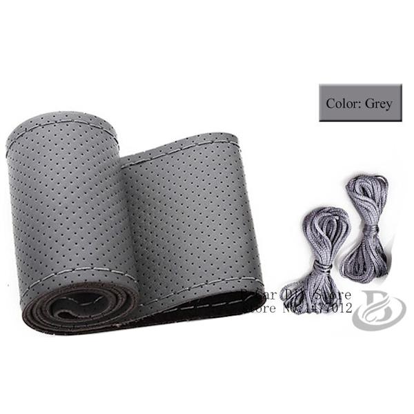 (45CM GRÅ) Hot Truck Buss Cover i äkta läder, 42cm 45cm 47cm Bil, DIY Handgjort case med nålar och tråd Gratis frakt 45CM GREY
