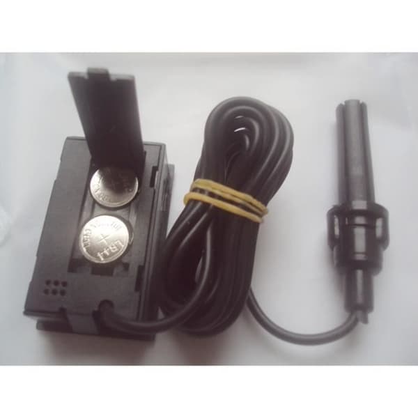 Hygrometer Termometer KABEL 1m50 PROBE + Batterier reptile skildpadde slange hydrometer terrarium