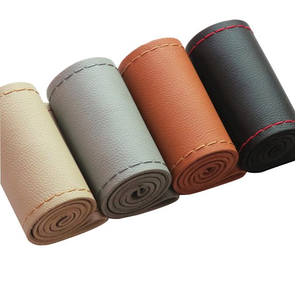 (Brun)Rattskydd Läder Ny Universal 38 cm DIY Case med nålar och tråd Cover DIY Styling 6 färger Brown