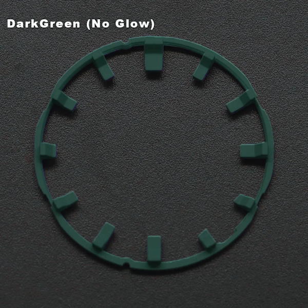 För GA2100 GA2110 Luminous Hour Marker Dial Watch Pointer Scale Ring Index Modification Dial ga2110 Watch Mod Kit Tillbehör DarkGreen
