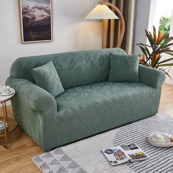 Sofa trekk - Jacquard - 2-seter - Lilla - Elastisk - Moderne