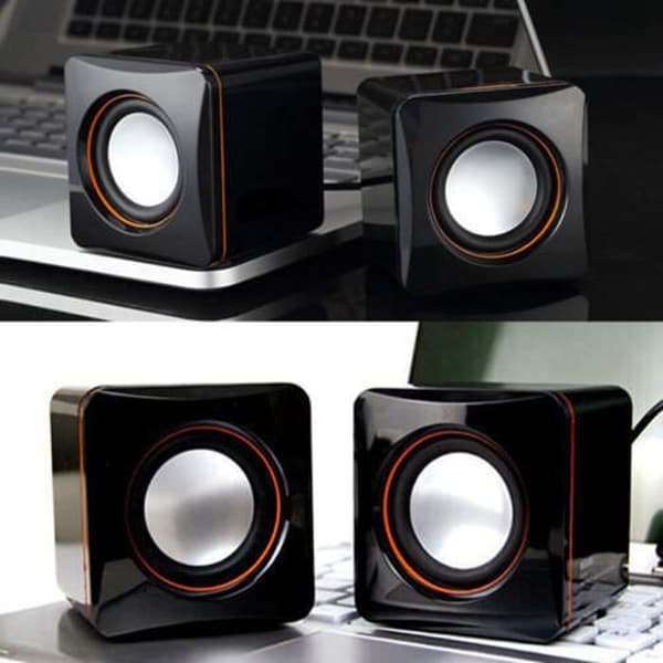 101 USB Kablet Computerhøjttaler med 3,5 mm Stereo Jack til Desktop og Laptop