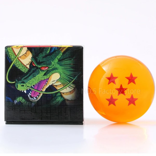 7,6 cm DBZ Crystal Ball Anime Figur 1 2 3 4 5 6 7 Star Shenron Wish Balls Cosplay rekvisita Samlarleksaker för skrivbordsdekoration 1 Star no box