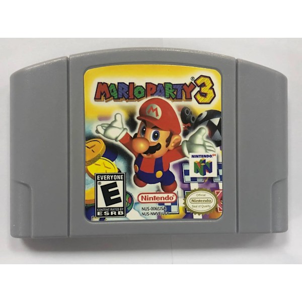 N64 Gaming Card Series 64 Bit Mary Rook Mario Kart Super smash party USA Version N64 Video Game Cartridge Card English Language Mario Party3