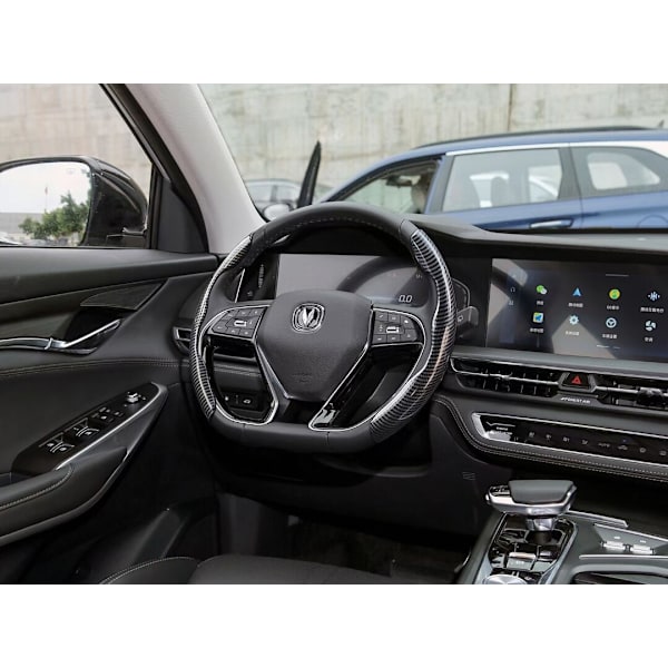 (matt kolfiber) Universal Antisladd rattbooster cover Modifierad tillbehör dekoration för Tesla Model 3 YSX matte Carbon fiber