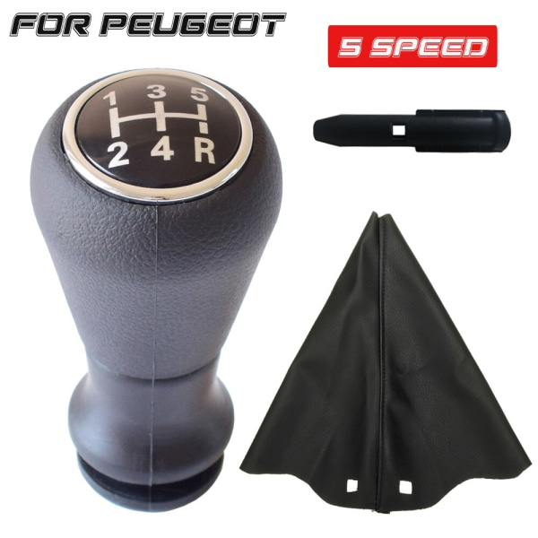 För Citroen Saxo/Xsara/Xantia/C2/C3 Pluriel/C3 Picasso/C4/C4 Picasso/C4(B7) DS4/Berlingo B6 Växelspaksknopp Boot Cover-Silver Silver