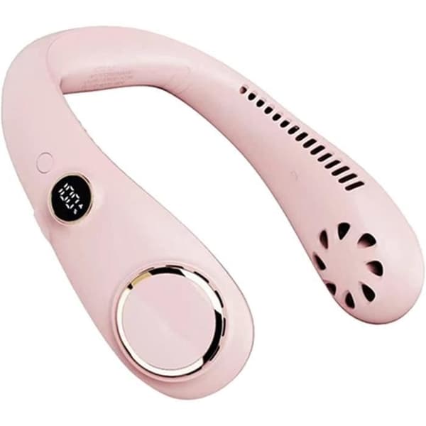 Halsventilator, Bladløs Håndfri USB Bærbar Ventilator, 3 Hastigheder Halsventilator Flow 2000ah Pink Style 1