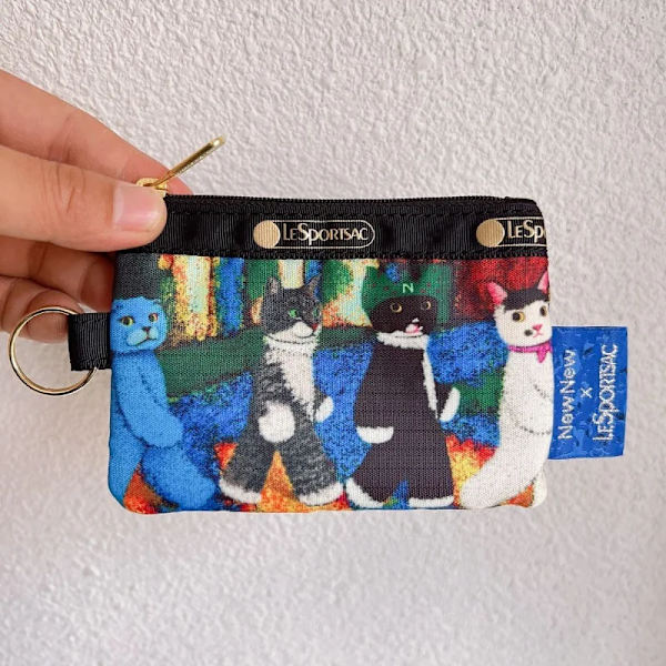 Lesportsac Kawaii Damtygväska Cat Co Branded Series Söt printed handväska Cross Body Bag Tote Bag 18