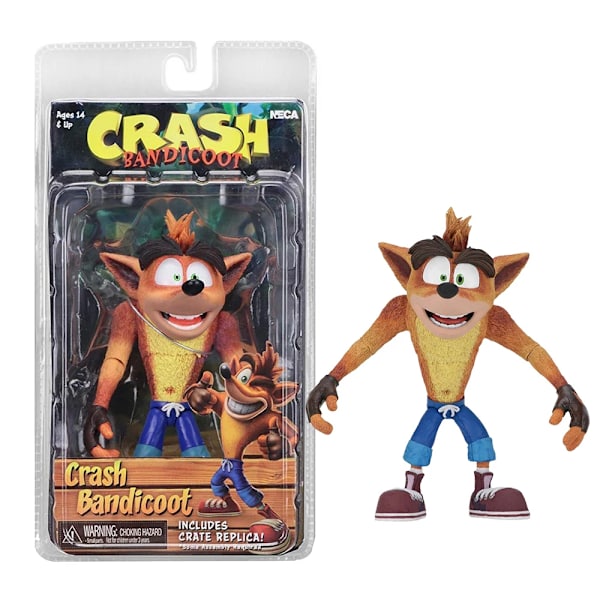 Crash Figure Game Crash Bandicoot Sane Trilogy Action Anime Figur Leksak Docka Dekoration Halloween presenter With box