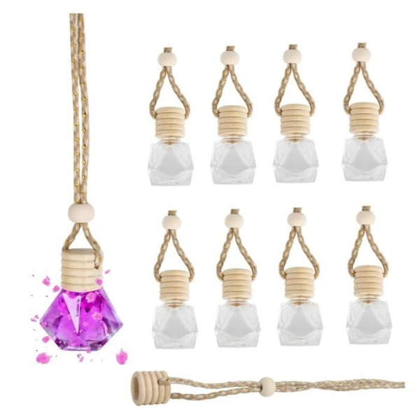 Bilparfymflaska - Ospecificerad - 8ml - Påfyllningsbar - Glasdiffusor - 30-pack