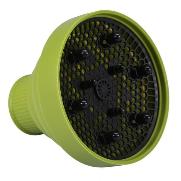 Foldbar Silikone Hårtørrer Diffuser (Grøn) Green