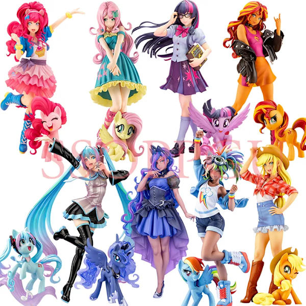 Kotobukiya My Little Pony: Friendship Is Magic Fluttershy Figur Anime BISHOUJO STATY PVC Action Figur Collection Model Leksaker Fluttershy