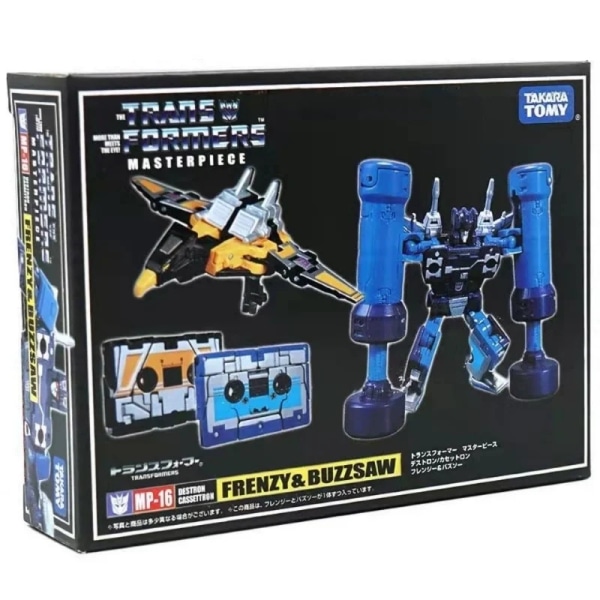 Takara Tomy Transformers Toys MP15 Rumble Ravage MP-16 Frenzy Buzzsaw Actionfigurer Transformer Robotleksaker för barn MP-16 KO