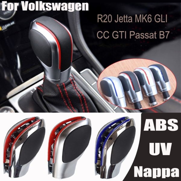 DSG Växelspak Krom Med Läder Växellåda Cover För VW Golf 6 7 R Passat B7 B8 CC R20 För Jetta MK6 GLI TIGUAN-Option 3 Option 3