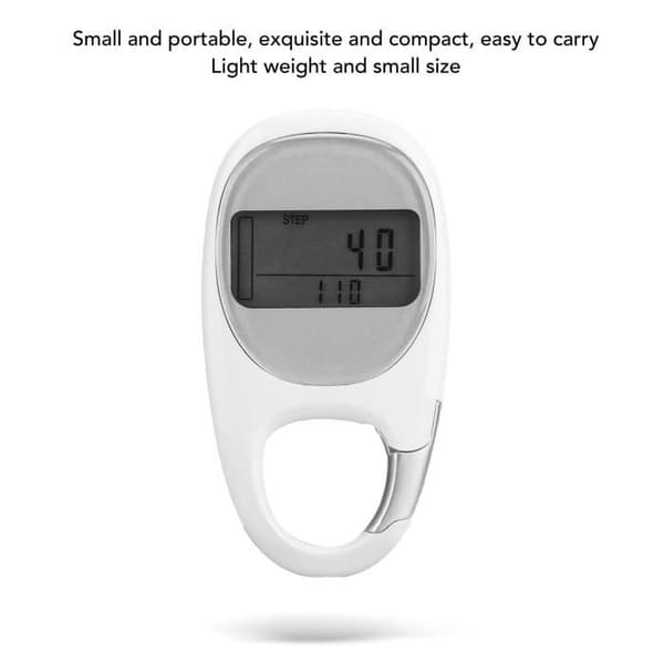 Skritteller - GOTOTOP - 3D Stegteller - LCD-skjerm - Bærbar - Energibesparende