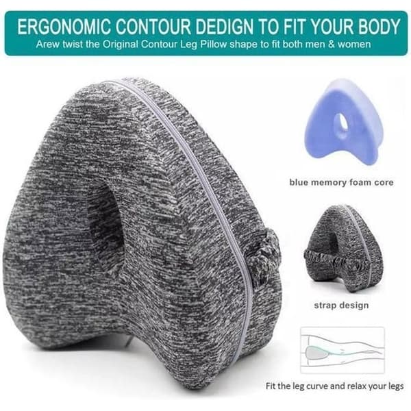 Ortopedisk pute - Memory foam - Medium komfort - Vaskbar - Asymmetrisk