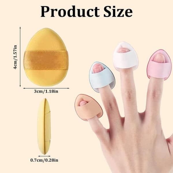 24-delt Makeup Puff Sæt, Makeup Svamp, Løst Puddersvamp, Velegnet til Foundation og Concealer