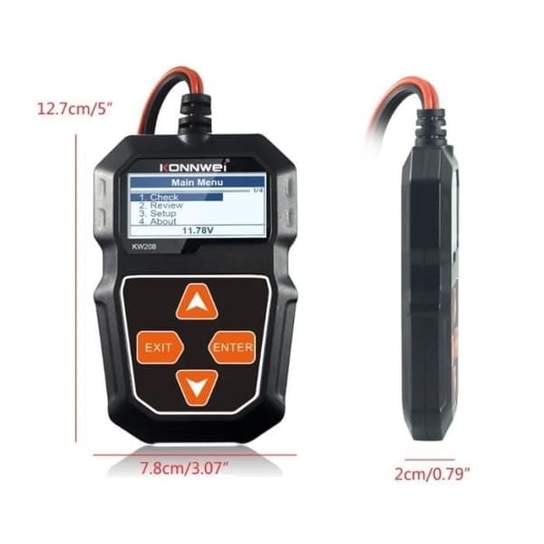 Bilbatteritester, laderanalysator, ladingssystemtest, 12V, 100-2000CCA, 2021 C