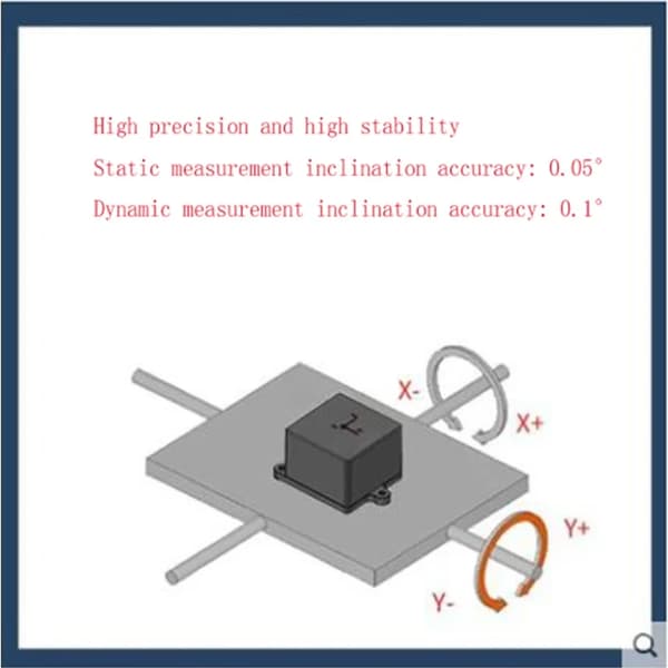 Dual-akse Hældningssensor Attitude Vinkelmåling Vinkelhastighed Vibration Modbus PLC