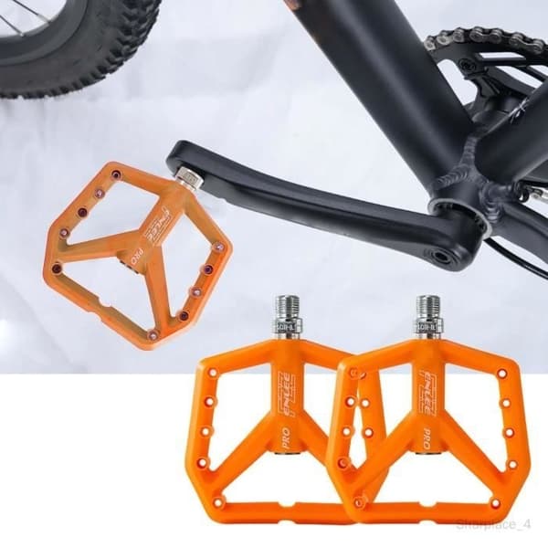 (Orange) Cykelpedaler - Ej specificerad - Modell ej specificerad - Halkfria - Nylon - Orange Orange