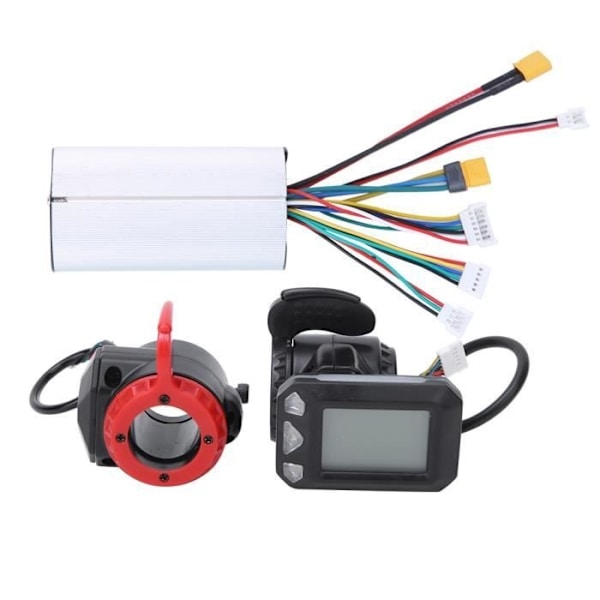 5,5 tommer kulfiber elektrisk cykel controller tilbehørssæt (controller + gashåndtag + bremse) -REN