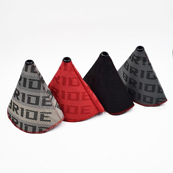 JDM Style High Quality Hyper Tyg Shifter Boot Racing Shift Knop Cover Kragar för Universal Car med röda sömmar-brudgradient bride gradient