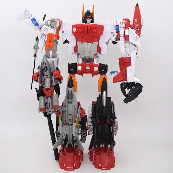 6 i 1 Superion HZX Transformation Toys Uppgraderingsversion Action Figur KO G1 Robotflygplan IDW Modell Pojke Barn INGEN LÅDA 6IN1 Bruticus