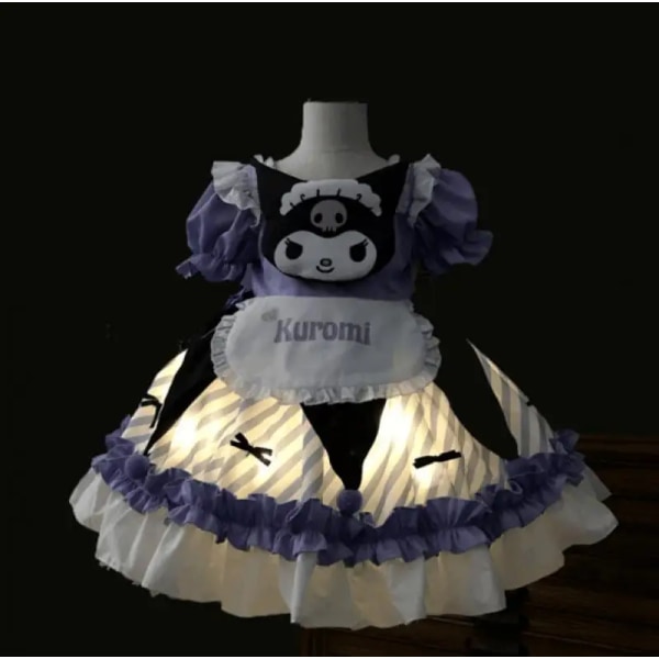 Anime Kawaii Sanrios My Melody Kuromi Lolita Barn Prinsessklänning Bekväm Söt Söt Tjej Tutu-kjol Toddler Födelsedagskläder halloween 2 140 cm