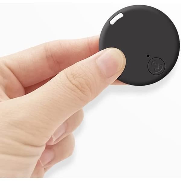 2 st Mini Rund Form Bluetooth Smart Anti-förlorad Enhet GPS Tracker för Bagage-Barn-Husdjur Ala A463