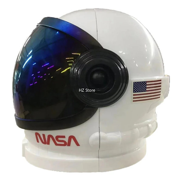 Na-sa-astronauthjälm med rörligt visir, Cosplay Space Mask för vuxna, barn, pojkar födelsedagspresent, skolklassrumskostym Astronaut Helmet-CN