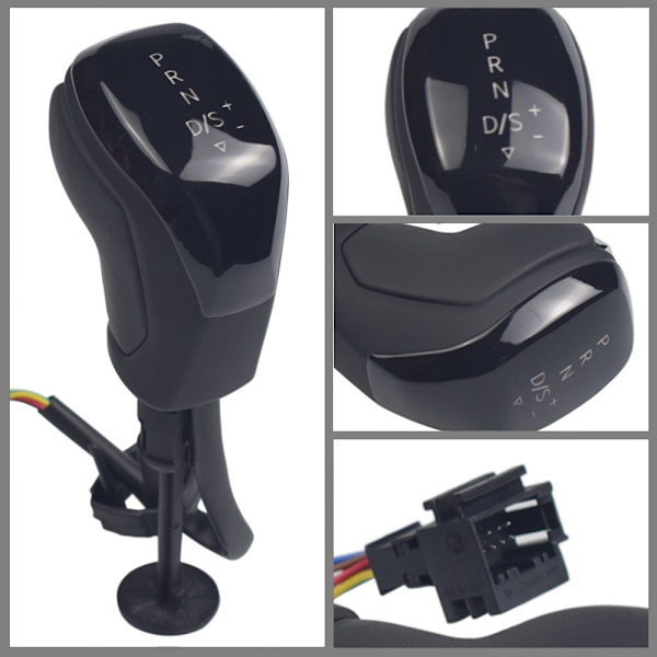 För VW Passat B7/B8 Golf 6/7 Tiguan Skoda Octavia CC Scirocco DSG Automatisk växlingsknopp Spak Växel HeadBall LED Ljussvart Matt-RÖD Black Matt-RED