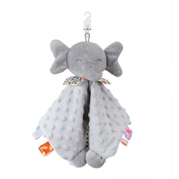 Nyfödd baby Plysch stoppade leksaker Söt djurfilt Täcken Bunny Elephant Lugna blidka Handduk Baby Elephant