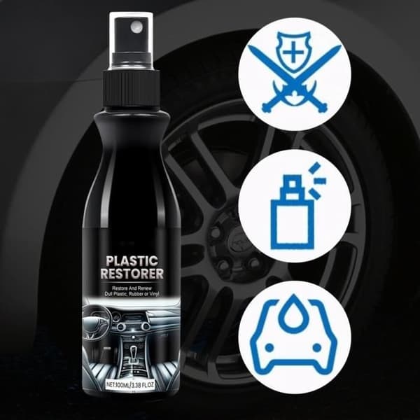Bilbeleggspray, bilbeleggmiddel, eksteriør bilplastrestaurator, plastrestaurator