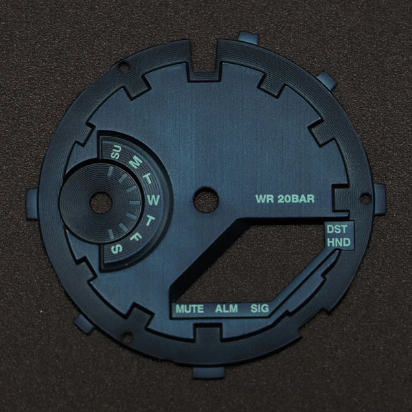 För GA2100 GA2110 Luminous Hour Marker Dial Watch Pointer Scale Ring Index Modification Dial ga2110 Watch Mod Kit Tillbehör 0147MatteMidnightU